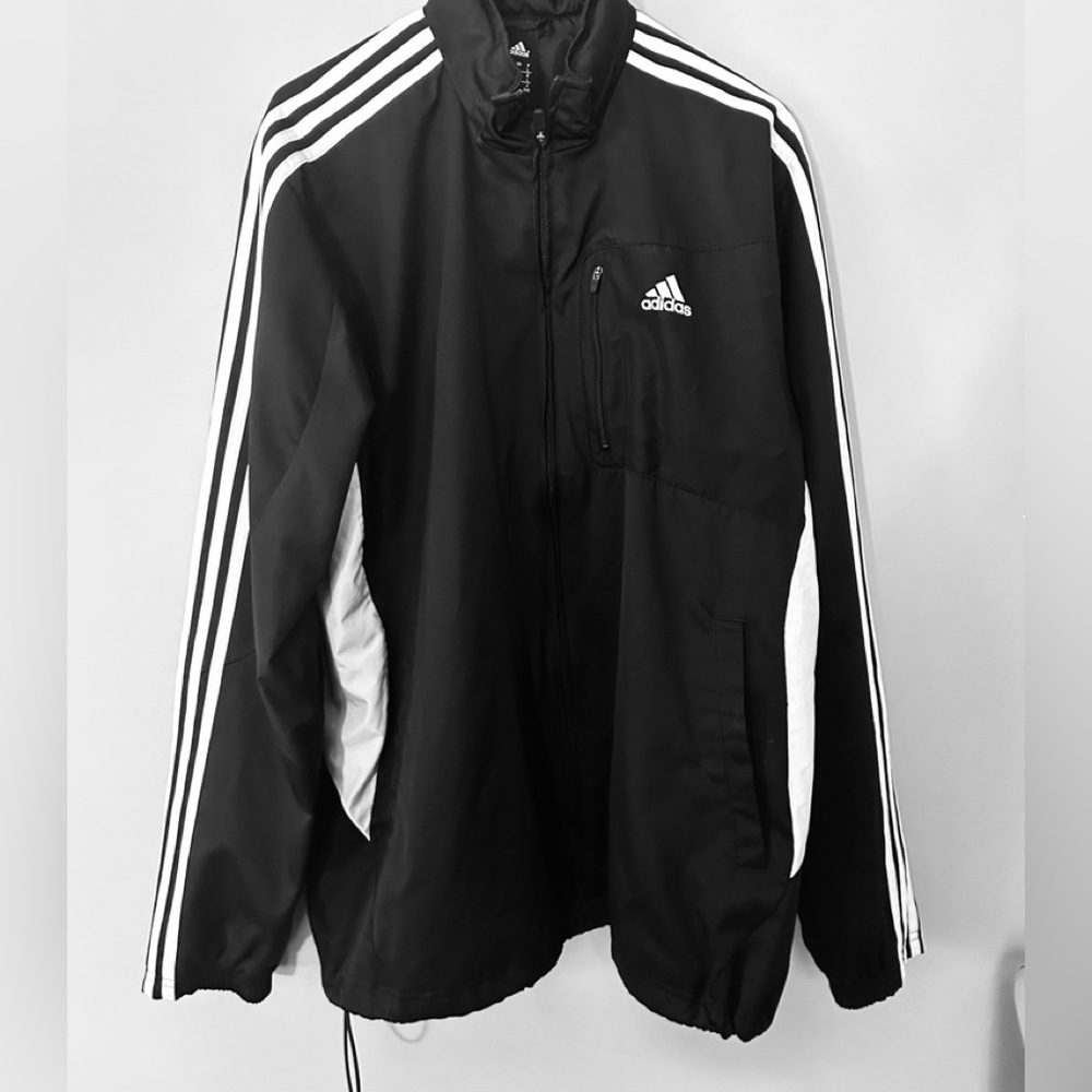 Vintage Adidas Windbreaker with Left Zipper Pocket